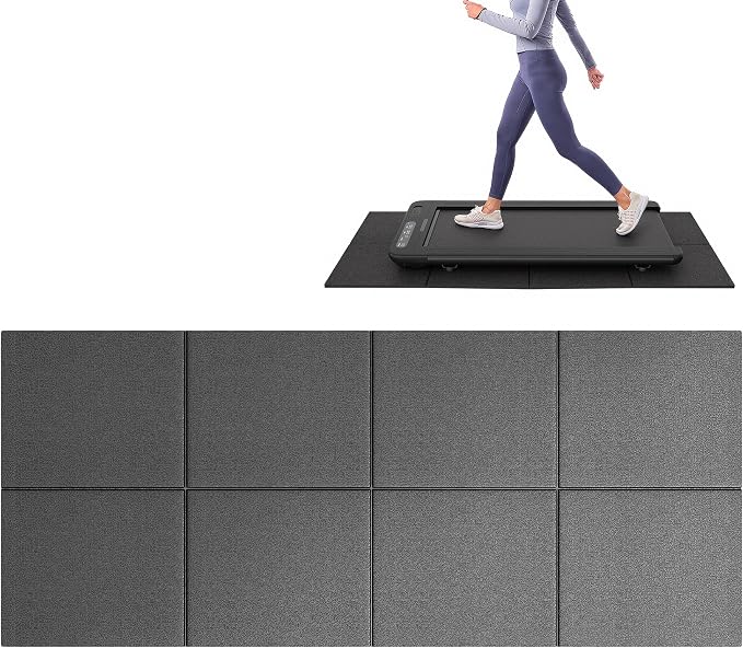 Walking Pad Mat Treadmill Mat for Carpet Floors,55x24 Hardwood Floor Protection, Mats for Under Walking pad/Treadmill/Bike/Exercise Equipment on Carpets, Noise Shock Absorption, Stationary