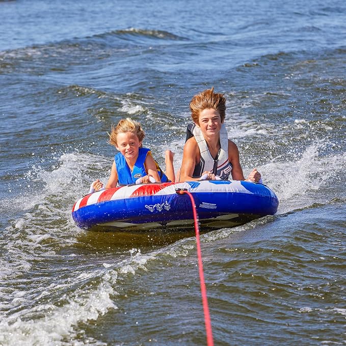 Rave Sports American Storm 2-Rider Boat Towable Tube | Durable