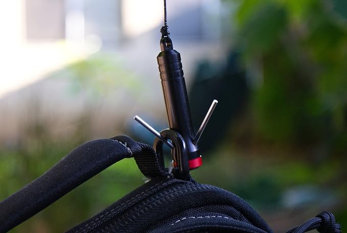 TEC Accessories RETREEV - Mini Grappling Hook Retrieval Tool - Tactical Keychain Grapple Hook - Replaceable Hooks - Magnetic Cap - Outdoor Activity - Underwater Salvage - Tree Limb Removal - Camping