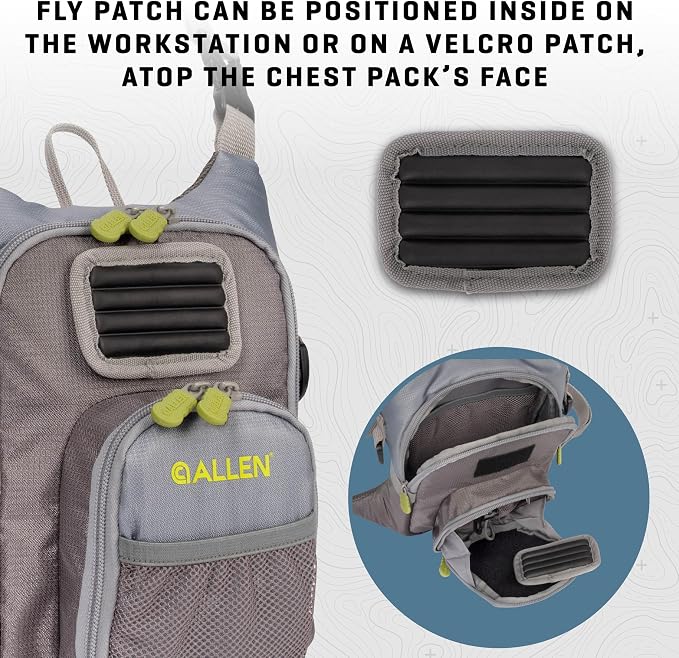 AC ALLEN Fall River Fishing Chest Pack, Fits Up to 2 Tackle/Fly Boxes, 152 Cu in / 2.5 L