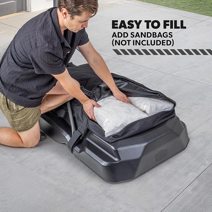 GoSports Basketball Hoop Weight for Base - Stable, Premium, All-Weather Sandbag Cover, Holds Up to 300 lbs - Choose Sand Fill or Water Fill