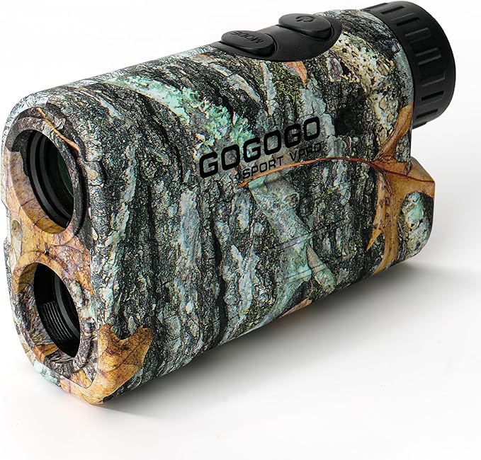 Gogogo Sport Vpro GS03 Laser Golf/Hunting Rangefinder, 1000/1200 Yards Laser Range Finder with 6X Magnification Ultra-Clear View, Lightweight, Slope, Pin-Seeker & Flag-Lock & Vibration