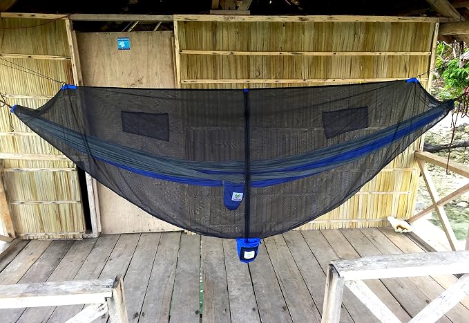 Hammock Bliss Net Cocoon Ultralight -The Ultimate Lightweight Hammock Bug Net Canopy for Your Camping Hammock with Insect Proof No See Um Mesh – Make Hammock Camping A Bug Free Experience