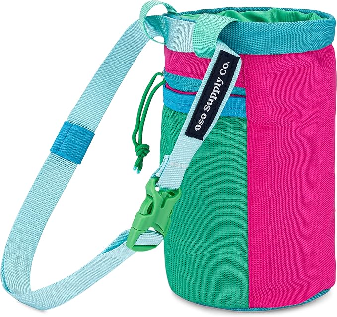 Oso Supply Co - Classic Chalk Bag for Rock Climbing, Bouldering Chalk Bag Bucket with Quick-Clip Belt, Zippered Pockets and Pouch - Perfect Indoor/Outdoor Rock Climbing Gear Equipment