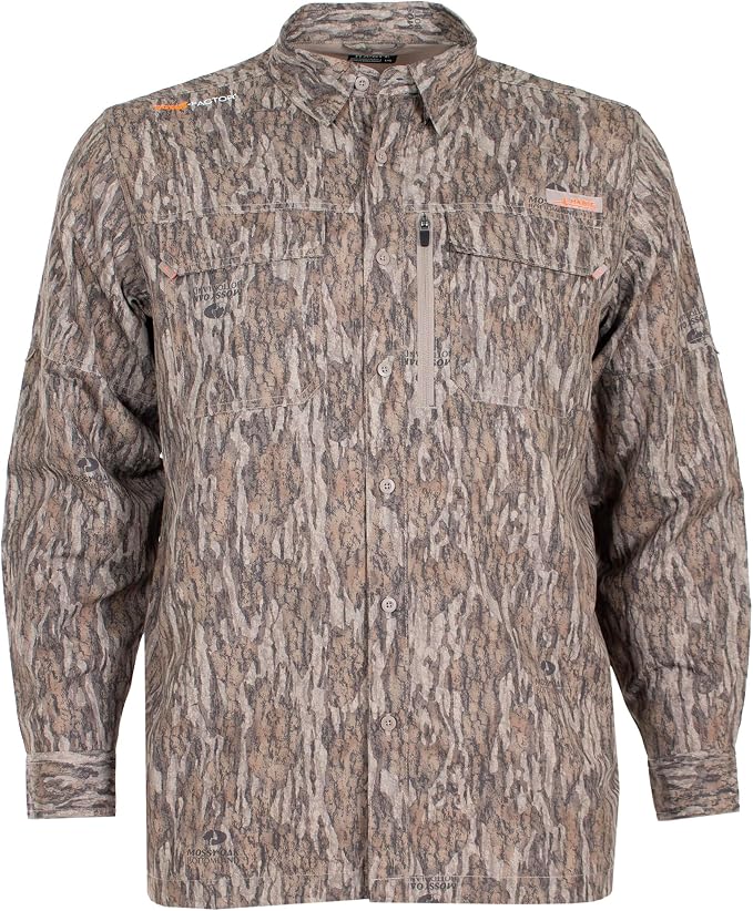 HABIT Men's Hatcher Pass Long Sleeve Camo Guide Shirt