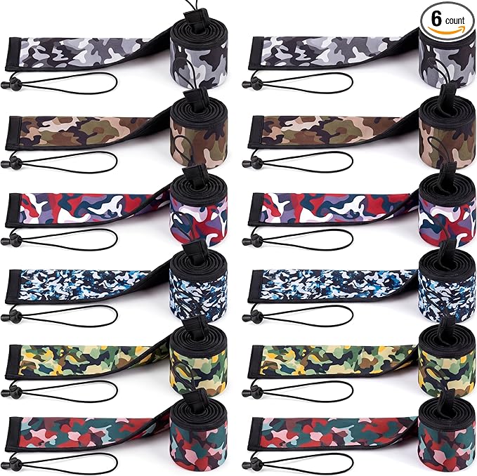 Outus Neoprene Fishing Rod Sleeves, 2.5MM Thick Tangle-Free Covers, Protective Sock for Spinning Casting Rods, Travel Storage