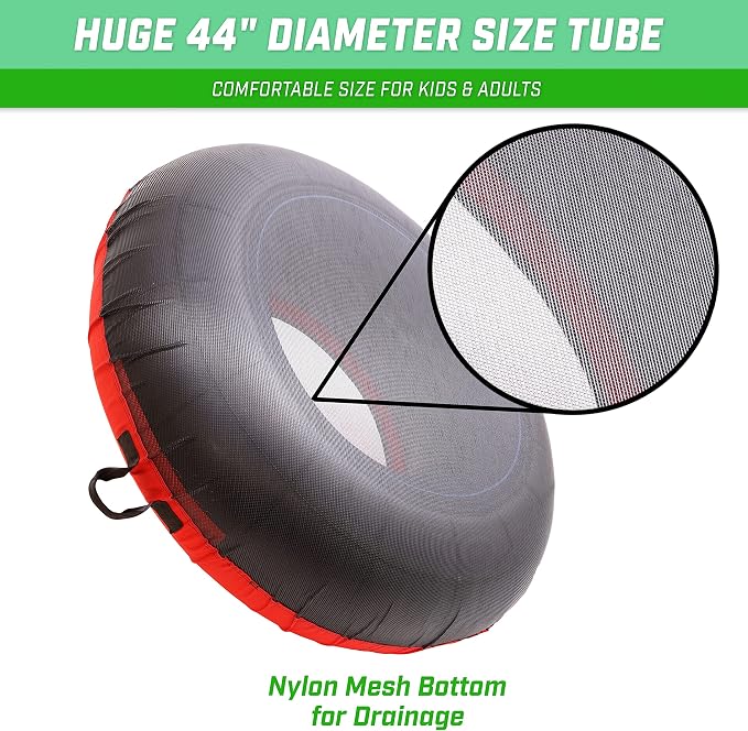 GoSports 44 Inch Heavy-Duty River Tube with Premium Canvas Cover - Commercial Grade River Tube - Stars & Stripes