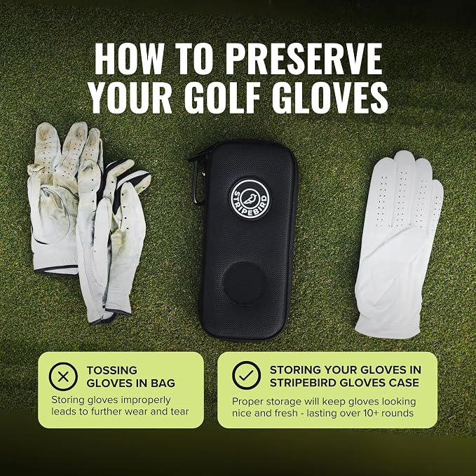 Stripebird - Performance Golf Gloves Case