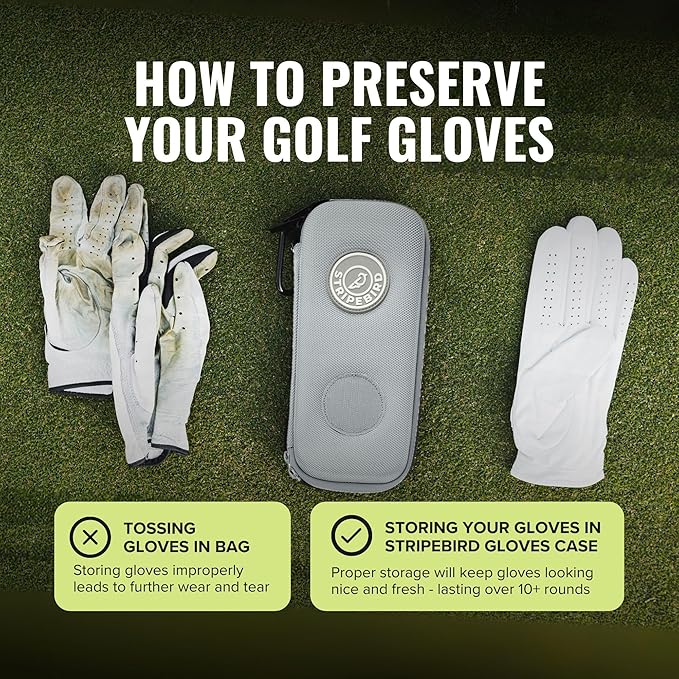Stripebird - Performance Golf Gloves Case