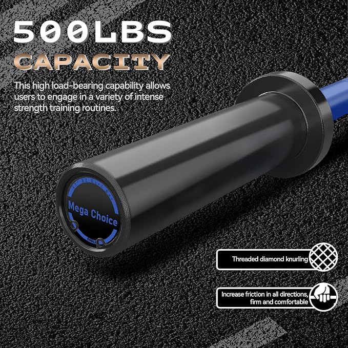 GaveeLife Olympic Barbell Bar for Weightlifting - 7FT Heavy Duty (1500LB/700LB), 4FT Short (500LB), 4FT EZ Curl Bar - Weight Bar Fit 2” Standard Weights - Home Gym Strength Training