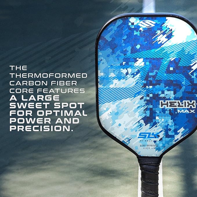 Selkirk Sport SLK Helix Pro Pickleball Paddle | Thermoformed Carbon Fiber Pickleball Paddles with Carbon Fiber & Fiberglass Hybrid Face | Unmatched Control