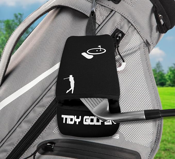 Golf Club & Ball Cleaner, Iron Cleaner, Golf Ball Cleaner , Two in one Golf Iron and Ball Cleaner portable, Washable (Waterproof Neoprene)
