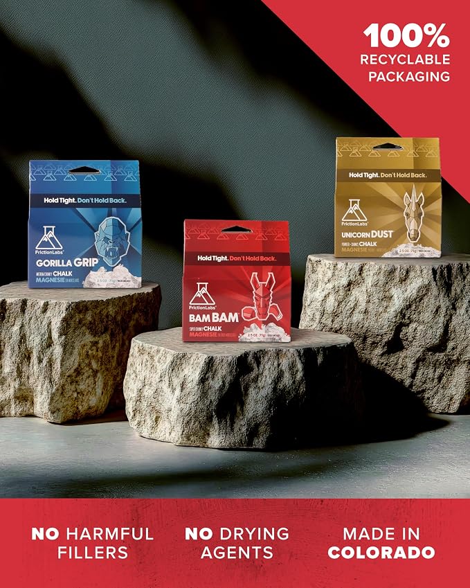 Find Your Favorite Blend: Unicorn Dust, Gorilla Grip, or Bam Bam – 2.5oz Loose Chalk for Lifting, Climbing, Bouldering & Gym Training