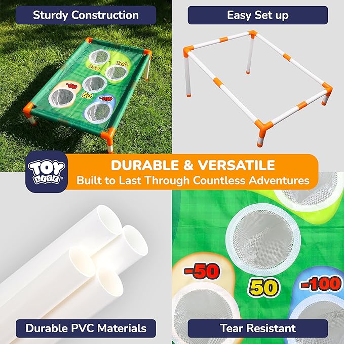 TOY Life Golf Cornhole Game Golf Corn Hole Set Chipping Golf Game Adults Kids Backyard Golf Game Golf Yard Corn Hole Game Golf Training Equipment Chipping Outdoor Indoor Golf (NO Club Included)