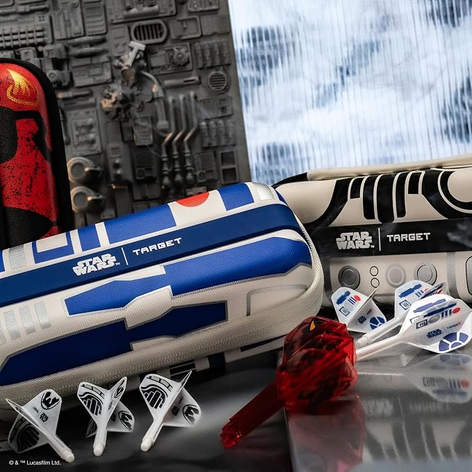 Target Darts Star Wars Storm Trooper K Flex Integrated Dart Flights & Shafts | Storm Trooper Pack of 3 K-Flex, No.2 & No.6 | Short, Intermediate & Medium Disney K-Flex Accessories