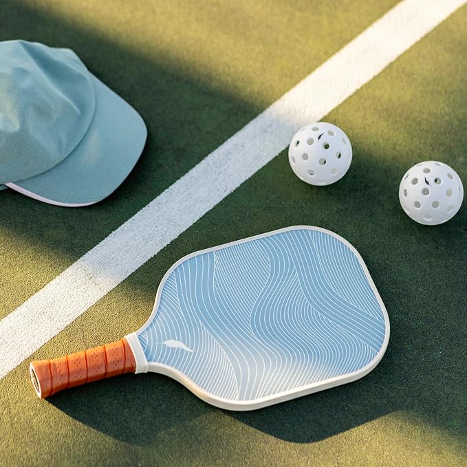 Inscribe Premium Pickleball Paddle – Single or 2 Pack Set – Fiberglass Surface, Polypropylene Honeycomb Core, Lightweight with Comfort Grip for Men & Women