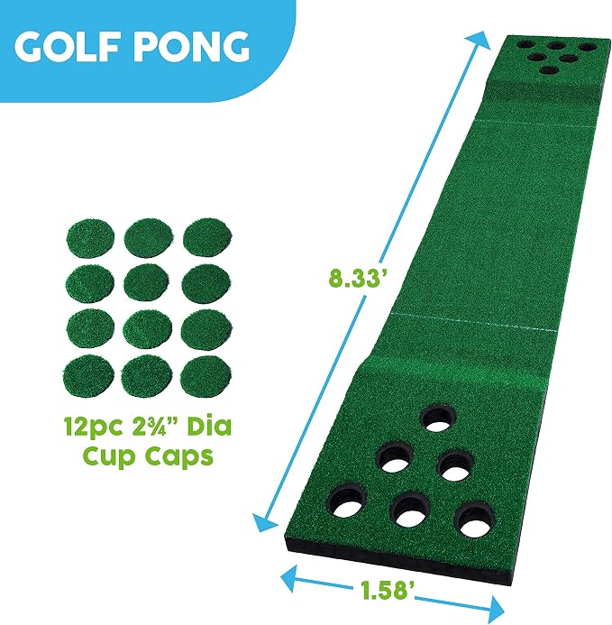 MD Sports Big Sky Putting Green Golf Training Games Pong Style, Perfect for Golf Game Practice