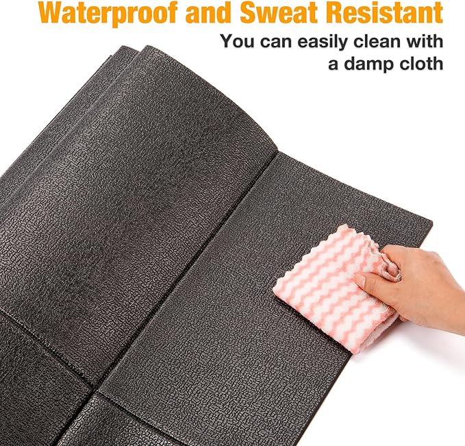 CXWXC Exercise Bike Mat 29.5” x 63” - Bike Trainer Floor Mat for Indoor Riding - Heavy Duty Fitness Equipment Mat for Treadmill Spin, Peloton, Stationary, Exercise Bike