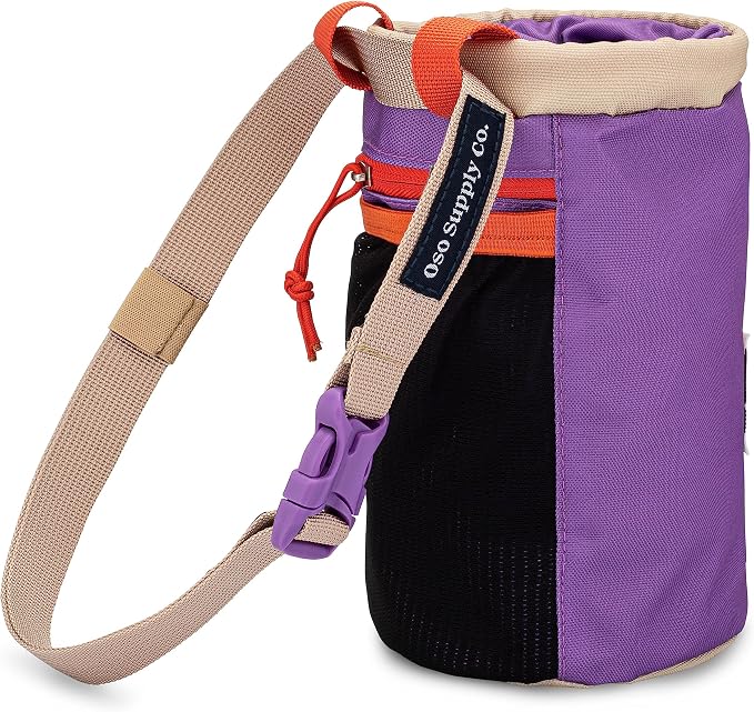 Oso Supply Co - Classic Chalk Bag for Rock Climbing, Bouldering Chalk Bag Bucket with Quick-Clip Belt, Zippered Pockets and Pouch - Perfect Indoor/Outdoor Rock Climbing Gear Equipment