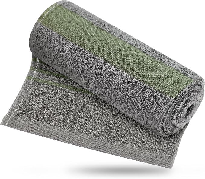 Zumi MINI 100% Cotton Camping Travel Towel - Small, Ultralight, Fast Drying, Highly Absorbent, Soft and Gentle on the Skin, Safe for the Planet (28"x13" Gray)