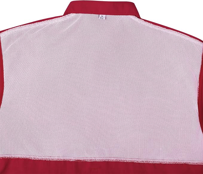 Alimens & Gentle Short Sleeve Fishing Shirt Wicking Fabric Sun Protection Casual Button Down Shirts