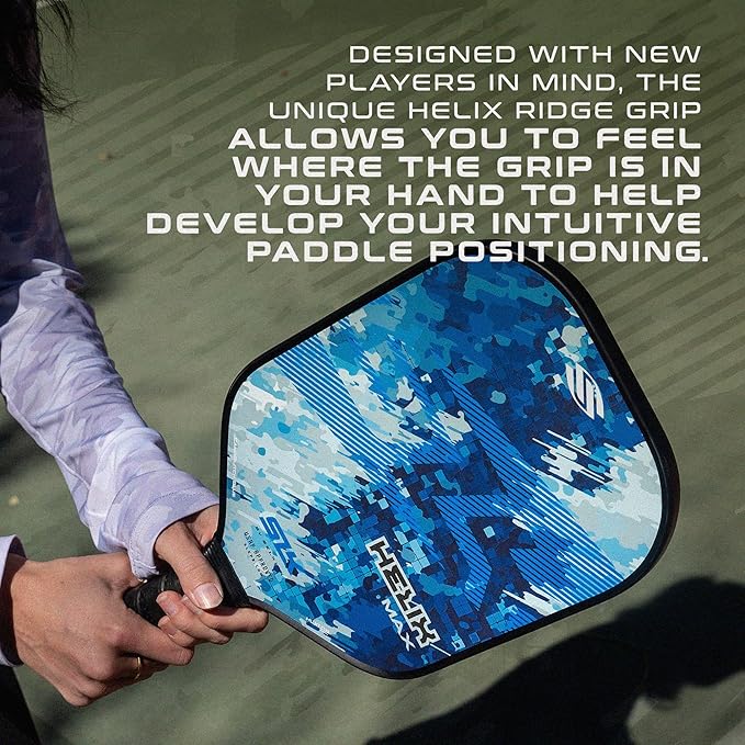 Selkirk Sport SLK Helix Pro Pickleball Paddle | Thermoformed Carbon Fiber Pickleball Paddles with Carbon Fiber & Fiberglass Hybrid Face | Unmatched Control