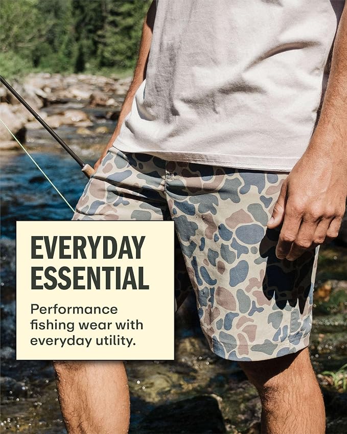 Field & Stream Men's Slinger Nylon Performance Fishing Shorts, 9 Inch Inseam
