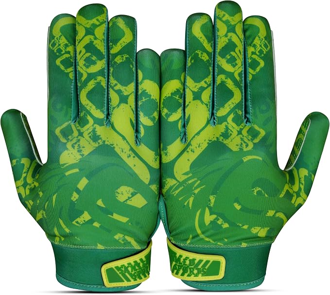 GripMax Youth Football Gloves | Football Gloves Youth & Mens Football Gloves | Sticky Football Gloves for Wide Receiver | Breathable Football Receiver Gloves All Weather