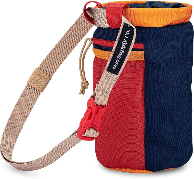 Oso Supply Co - Classic Chalk Bag for Rock Climbing, Bouldering Chalk Bag Bucket with Quick-Clip Belt, Zippered Pockets and Pouch - Perfect Indoor/Outdoor Rock Climbing Gear Equipment