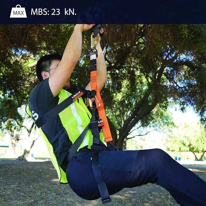 Fusion Chest Harness Climb Stika - (5,000 LBS Rated) Heavy Duty Chest Harness for Hiking, Tree Climbing, Ziplining, Rock Climbing, Rappelling