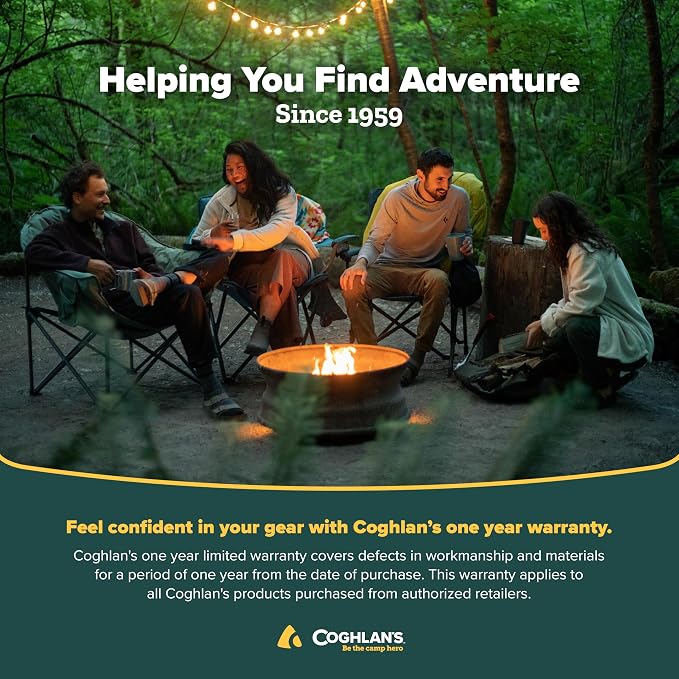 Coghlan's Portable Folding Camp Stove – Compact, Lightweight Steel Cooking Stove for Camping, Backpacking, Hiking, or Emergency Use – Uses Canned Heat or Fuel Tablets, Black (Pack of 6)