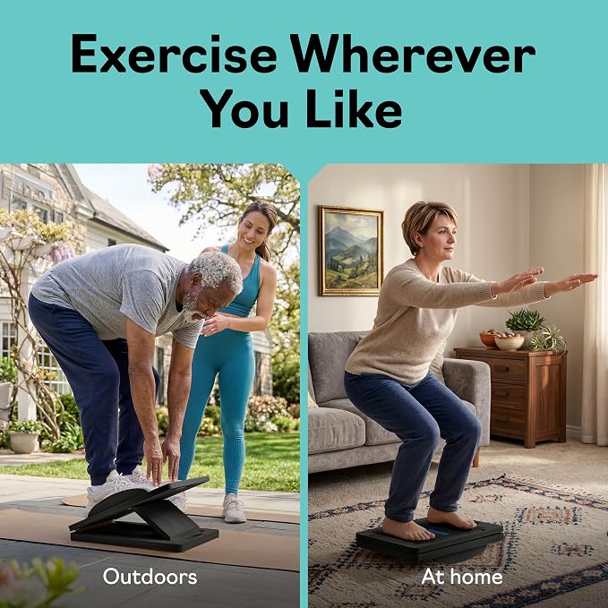 Slant Boards for Exercise – Slant Board with 7 Incline Angles – Transforms Into a Balance Board – Premium Calf Stretcher and Wobble Board for Effective Calf Stretching and Squats