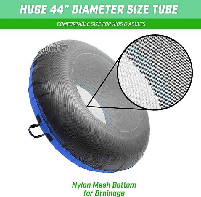 GoSports 44 Inch Heavy-Duty River Tube with Premium Canvas Cover - Commercial Grade River Tube - Stars & Stripes