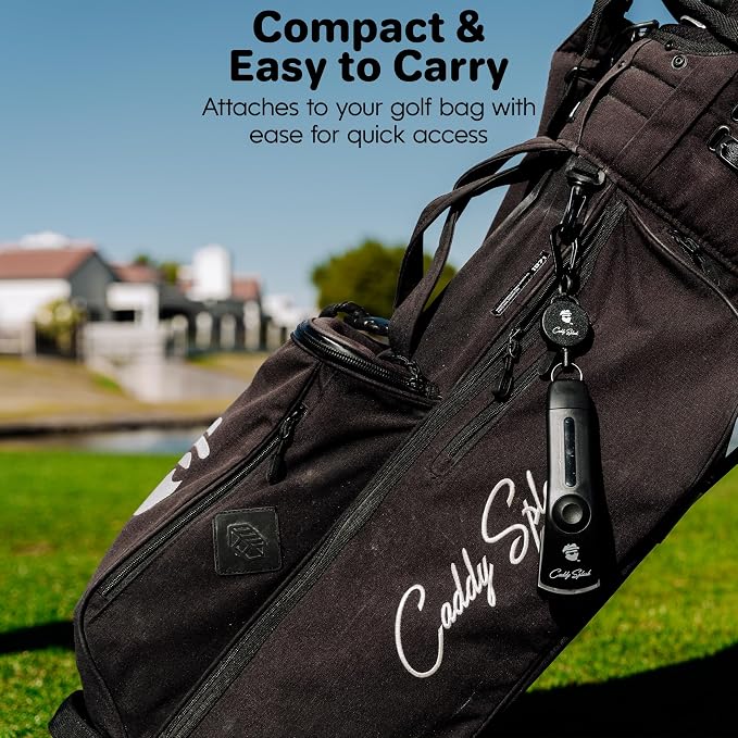 Caddy Splash Golf Club Brush Pro with Water- Heavy Duty Retractable Clip- Push Button for Easy Cleaning- Nylon Bristles- Holds 4 Oz- Golf Accessories for Men- Best Golf Gift - USA Company (Black)