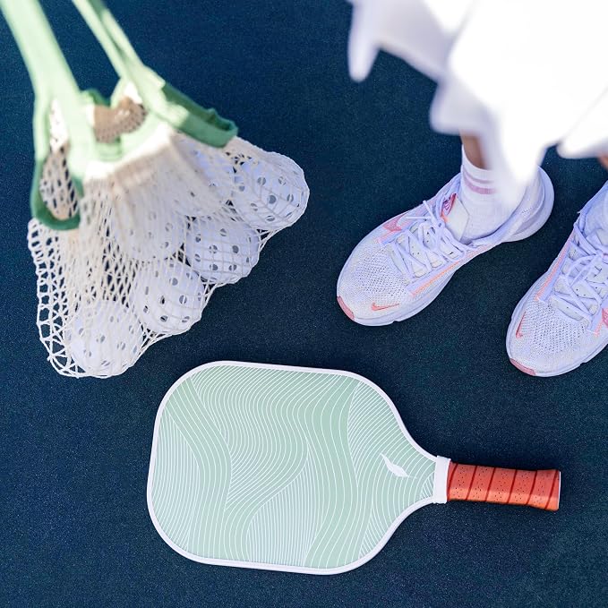 Inscribe Premium Pickleball Paddle – Single or 2 Pack Set – Fiberglass Surface, Polypropylene Honeycomb Core, Lightweight with Comfort Grip for Men & Women