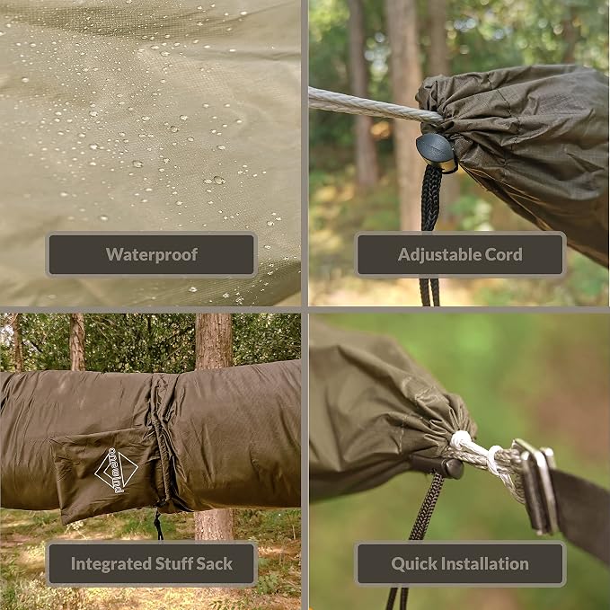 Onewind Hammock Sleeve, Lightweight and Compact Camping Hammock Storage and Cover 11'' Medium for Hammock, Thin Underquilt, Topquilt, OD Green
