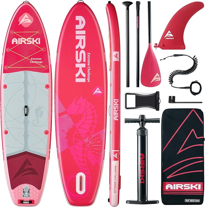 11'x34'' Extra Wide Inflatable Paddle Board, Stand-up Paddleboard for Adults, 420lb Capacity, Anti-Slip EVA, Stand-up Paddle Board for Yoga/Fishing/Family, US Fin, High-Pressure Pump, 100L Bag