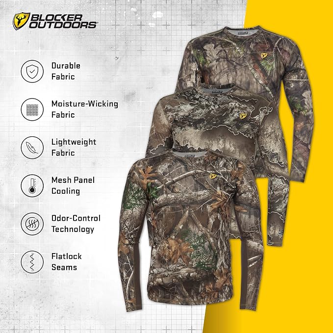 Scent Blocker Shield Series Angatec Performance Shirt, Hunting Clothes for Men (RT Excape, XX-Large)