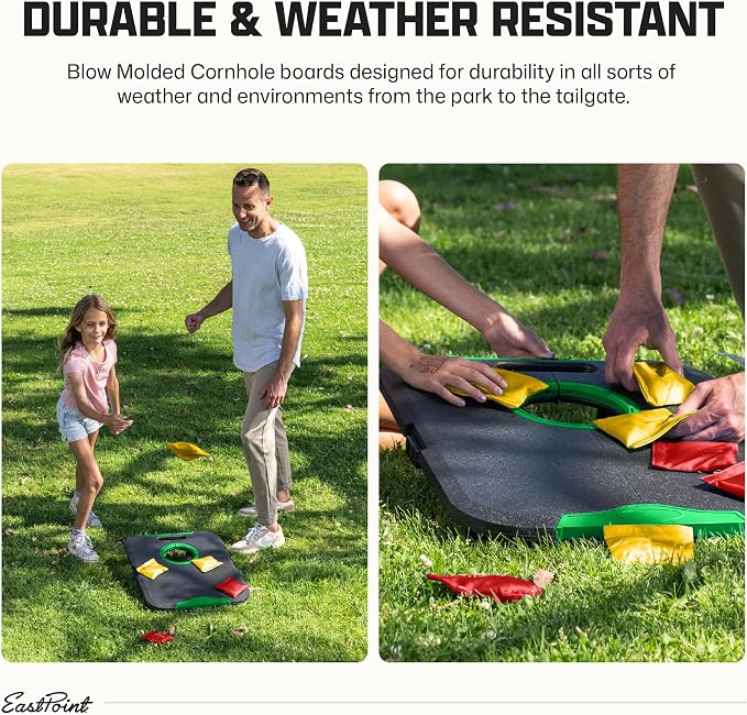 EastPoint Sports Go! Gater Cornhole – Light-Up and Travel Versions – Easy Storage & Light-Weight – Perfect for Outdoor and Indoor Play