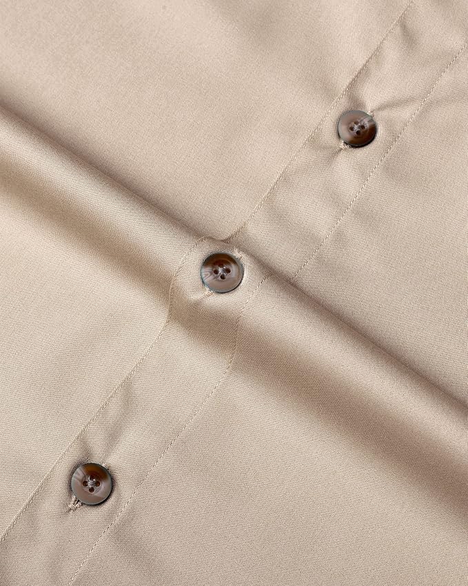 Alimens & Gentle Short Sleeve Fishing Shirt Wicking Fabric Sun Protection Casual Button Down Shirts