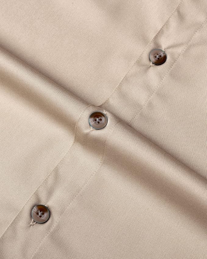 Alimens & Gentle Short Sleeve Fishing Shirt Wicking Fabric Sun Protection Casual Button Down Shirts