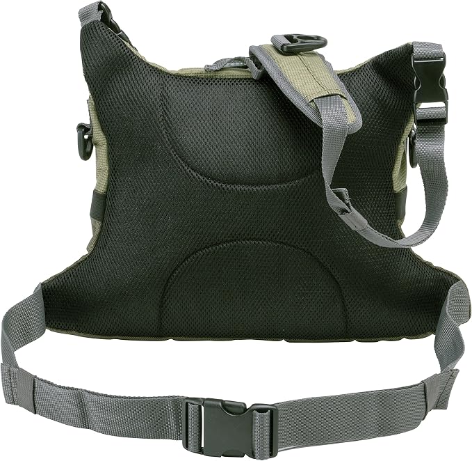 Allen Company Fall River Fly Fishing Chest Pack - Fits up to 6 Tackle/Fly Boxes and Other Accessories - Olive