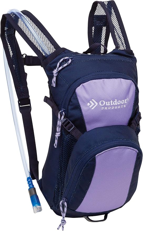 Outdoor Products Tadpole Hydration Pack (Black) (Violet Tulip)