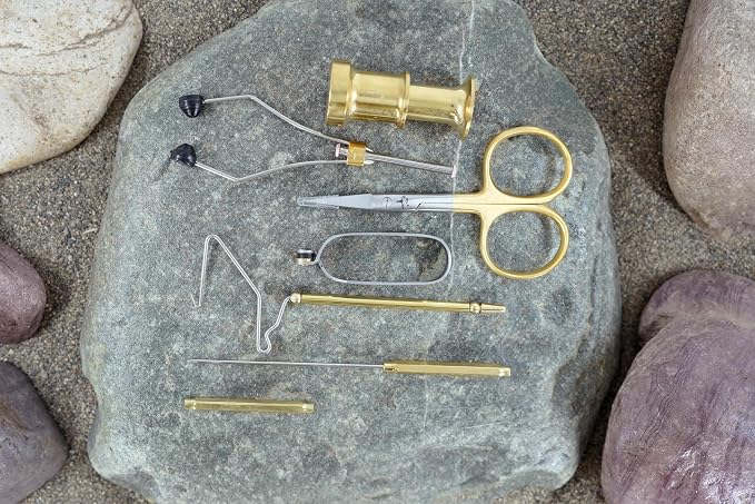Kingfisher Fly Fishing Clarkfork Fly Tying Vise Kit with Tools