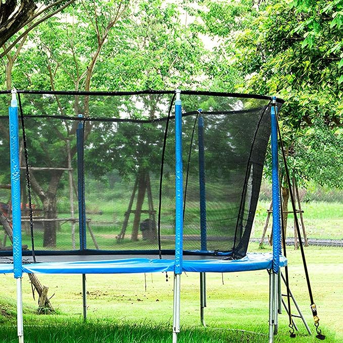 ABCCANOPY 16" Spiral Ground Anchor with Straps for Anchor Swings Set Down, Tent (Orange)