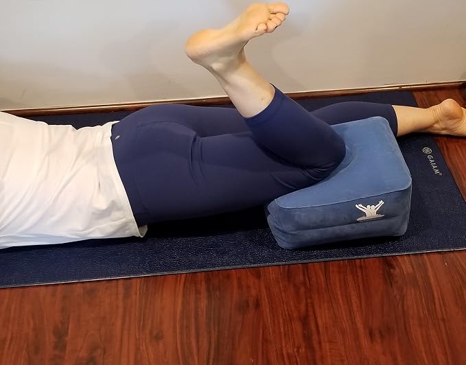 PAIN FREE AT SEA Posture Therapy Small Inflatable Block and Healing Aqua Strap/Yoga Belt Bundle