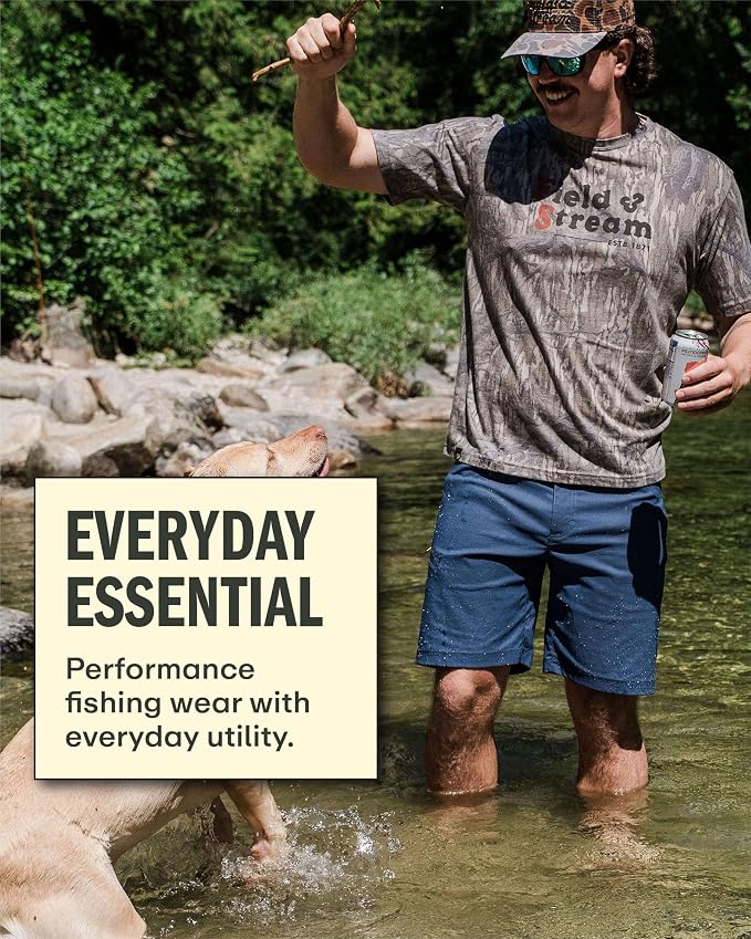 Field & Stream Men's Slinger Nylon Performance Fishing Shorts, 9 Inch Inseam
