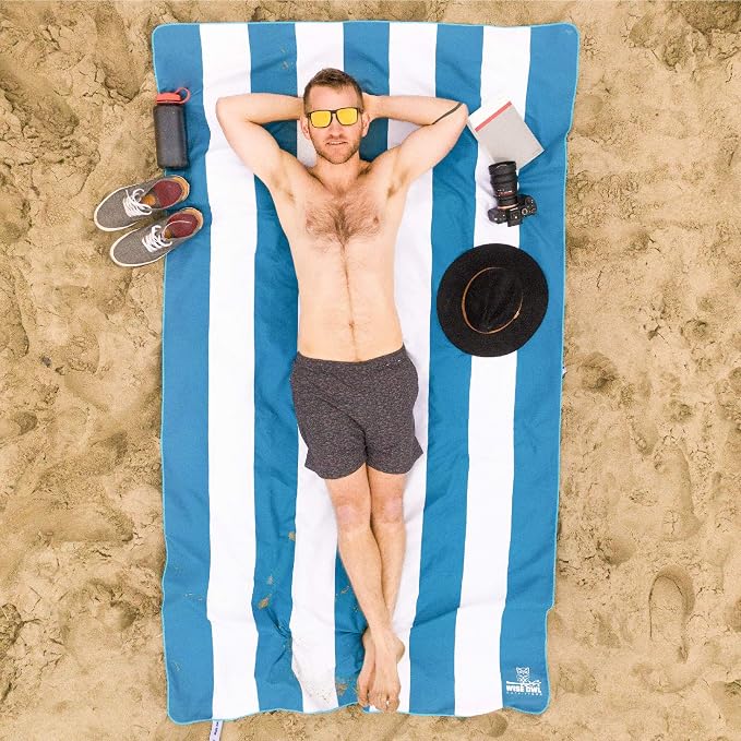Wise Owl Outfitters Microfiber Beach Towel (7x4 ft) – Extra Large 84"x48", Quick Dry, Lightweight and Sand Free for Adults at the Beach, Pool, Gym, Yoga, or for Travel and Outdoor Use