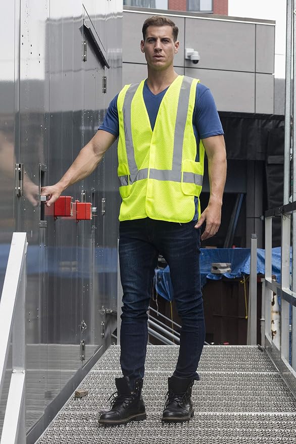 NYOrtho High Reflective Vest - Construction Vest - Universal Fit - ANSI/ISEA Class 2 - Sweat-Free With Reflective Material