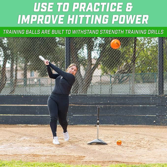 GoSports Weighted Training Balls - Choose Baseball or Softball - Hitting & Pitching Training for All Skill Levels - Improve Power and Mechanics
